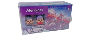 MARIOINEX строительные блоки самолет и взлетно-посадочная полоса 70 элементов