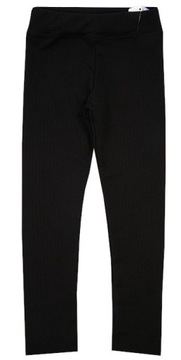 Леггинсы брюки теплый полосатый черный 122 H007D