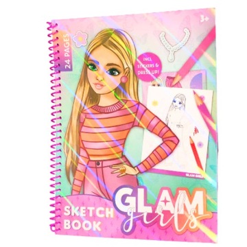 Glam Girls Sketchbook розмальовка мода 24str № 1