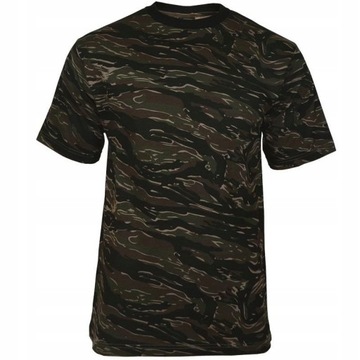 Мужская военная хлопковая камуфляжная футболка Mil-Tec Tigerstripe M