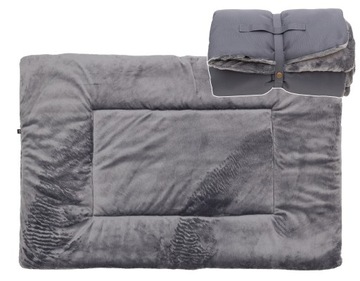 Ліжко ліжко двосторонній килимок для собаки хутро 110x75