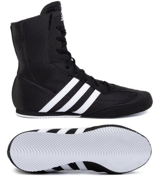 Боксерские ботинки Adidas BOX HOG 2 FX0561 тренировочные высокие черные R. 42