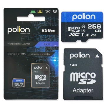 SD-карта microSD 256GB C10/U3/V30 4K для телефона