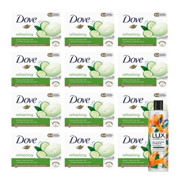 Мило Dove Refreshing огірок Краса крем набір x12 + безкоштовно