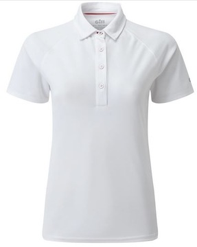 Рубашка поло UV TEC с коротким рукавом женская белая 12 деловая для экипажа