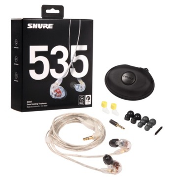 Навушники-вкладиші Shure SE535-CL-EFS прозорі