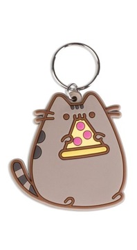 Брелок для ключей Pusheen Pizza резиновый брелок для ключей Cat для детей