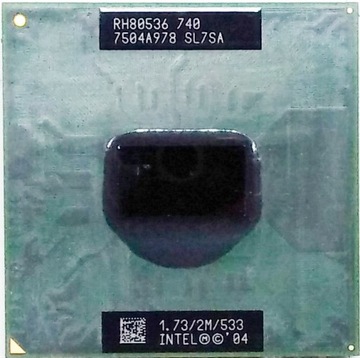 Процессор Intel Pentium M 740 SL7SA 1.73 GHz 2MB 533