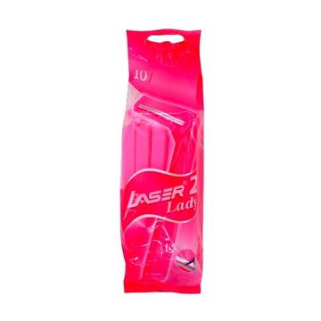 Одноразовые бритвы для женщин розовый двойной лезвия 10шт-лазер