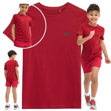 Футболка для мальчиков детская футболка 4F хлопок спортивная r 164