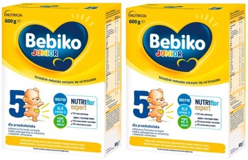Bebiko JUNIOR 5 молоко NUTRIFLOR EXPERT 36M + 2x600g