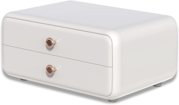 Шкатулка органайзер косметический шкаф с ящиками F19 белый