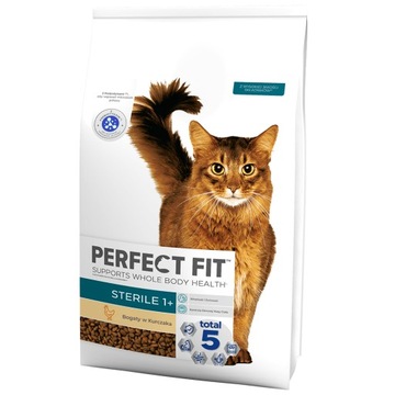 PERFECT FIT STERILE 1 + куриный корм для кошек 7 кг