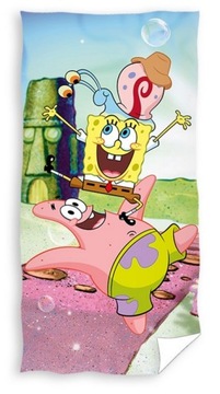 Хлопковое полотенце 70x140 SpongeBob Patrick Gacus
