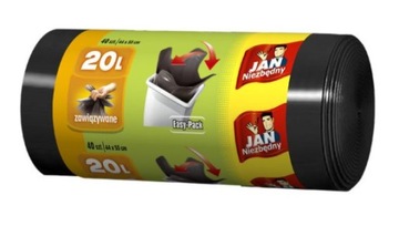 Jan Essential мешки для мусора Easy Pack черный 20L