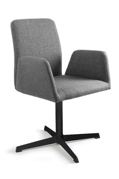 Конференц-стул Brava Unique серый / черный
