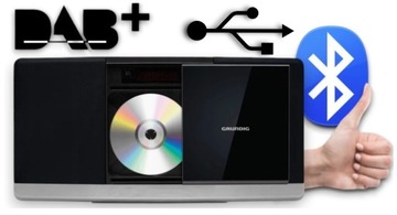 РАДИО МИНИ БАШНЯ BLUETOOTH USB CD DAB + GRUNDIG WMS 3000