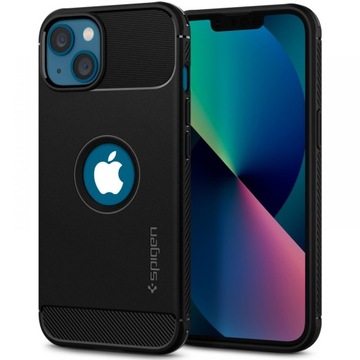 ЧЕХОЛ ДЛЯ IPHONE 13 SPIGEN ПРОЧНЫЙ БРОНЯ МАТОВЫЙ ЧЕРНЫЙ