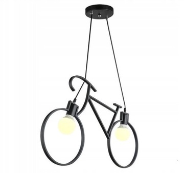 Потолочный светильник люстра велосипед 68X43 см черный