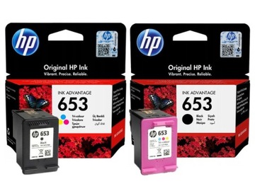 Оригинальный набор чернил HP 653 3ym75ae + 3ym74ae