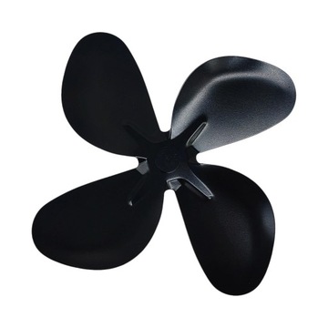 Лопасть вентилятора печи для теплового вентилятора камина 17,5 см улучшенная тихая, черная