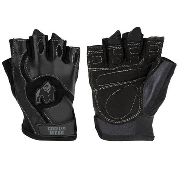 Мужские кожаные тренировочные перчатки для спортивных залов Gorilla Wear Mitchell