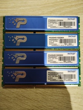 DDR3 PATRIOT PSD34G1333KH 8GB (4 x 2GB) 1333MHZ CL10