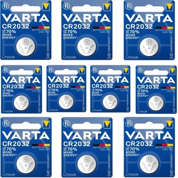 10x кнопка VARTA литиевая батарея 10 шт Lithum CR2032 3V