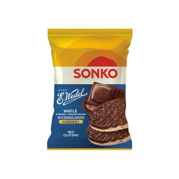 Sonko рисовые кукурузные вафли в горьком шоколаде 30 г
