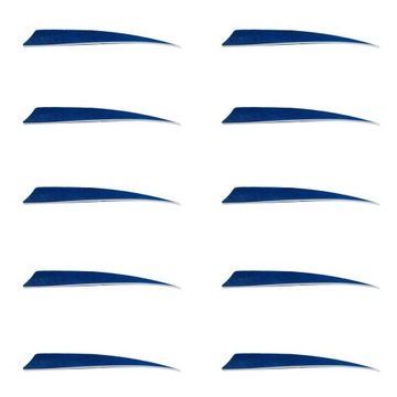 10pcs Fletching Feathers Right Wing Target 5 Inch Blue