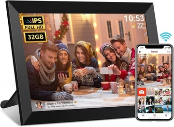 ЦИФРОВАЯ ФОТОРАМКА FRAMEO 10,1 ДЮЙМА ЧЕРНЫЙ