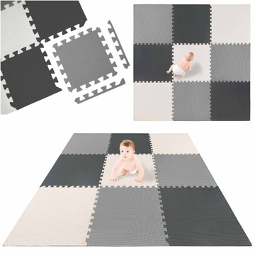 Освітній пінопластовий килимок великий пазл 9 шт 180x180