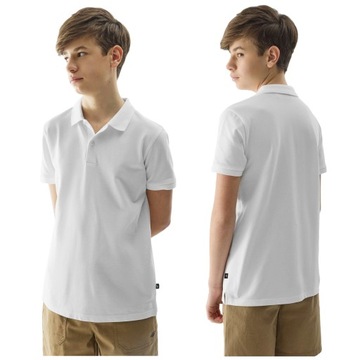 Дитяча футболка - поло з коротким рукавом 4F White 128