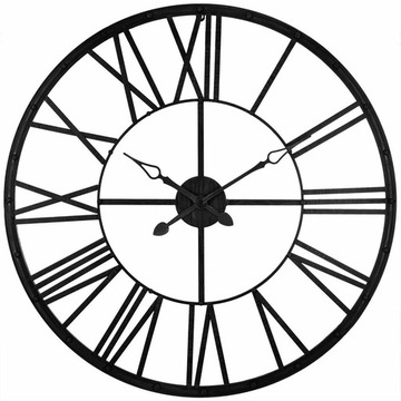 Промышленные большие настенные металлические часы, Ø 96 см