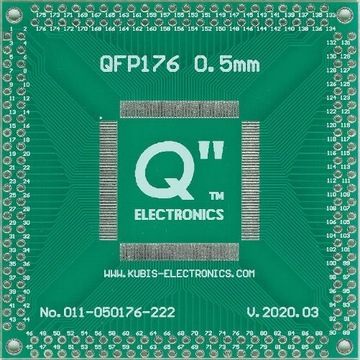 QFP176, LQFP176, TQFP176 0.50 мм для 4 x IDC2x22.