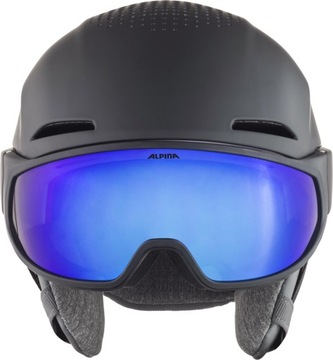 Лыжный шлем Alpina Alto Q-Lite Visor Charcoal Rose Matt m 55-59 см
