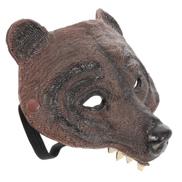 Маска чорного ведмедя маски тварин дорослі карнавал