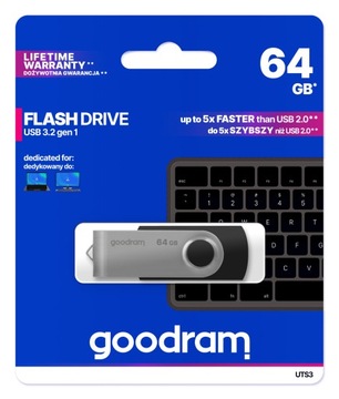 Флешка GOODRAM 64GB UTS3 USB 3.2 черный