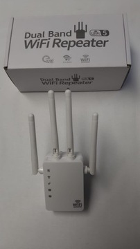Підсилювач сигналу Wi-FI DUAL BAND AC1200-білий
