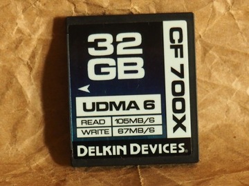 Карта памяти Delkin Devices Compactflash CF memory card 32GB CF700x.