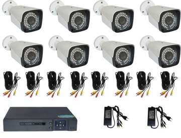 Комплект 8 камер видеонаблюдения 1080p FULL HD