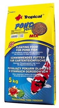 Корм для Рыб тропический пруд pellet MIX 5kg 50l