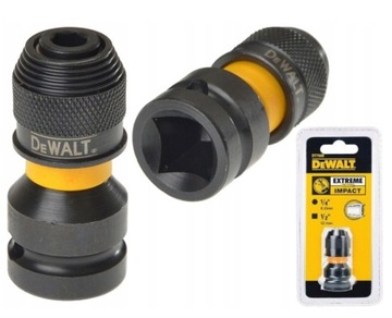 DEWALT ПЕРЕХОДНИК 1/2 ДО 1/4 ДЮЙМОВ DT7508