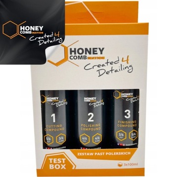 HONEY COMBINATION TEST BOX НАБІР З 3 ПОЛІРУВАЛЬНИХ ПАСТ ДЛЯ АВТОМОБІЛЯ 3X100 МЛ