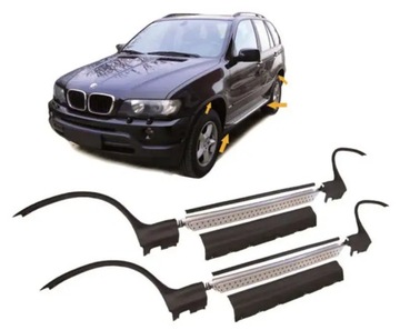 Боковые пороги / ступени + колесные арки для BMW X5 E53 99-06
