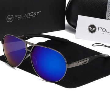 СОНЦЕЗАХИСНІ ОКУЛЯРИ UV400 AVIATOR POLARSKY