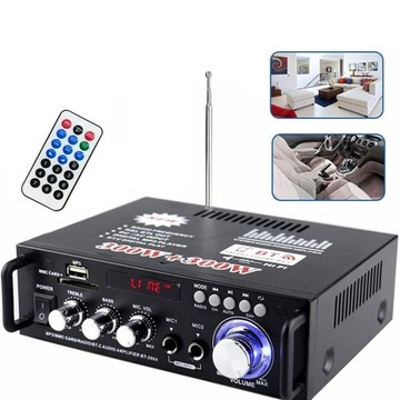 УСИЛИТЕЛЬ СТЕРЕО РЕСИВЕР ВЫСОКАЯ ТОЧНОСТЬ HIFI FM РАДИО / MP3 2 КАНАЛА