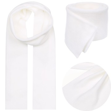 Мужская белая шаль классический шарф осень зима унисекс 180X22CM
