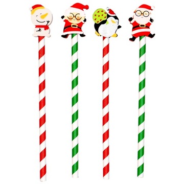 24x карандаш с ластиком Рождество для Санта Клауса узоры