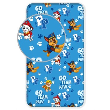 Простыня с эластичной лентой 90x200 Paw Patrol Paw Patrol хлопок